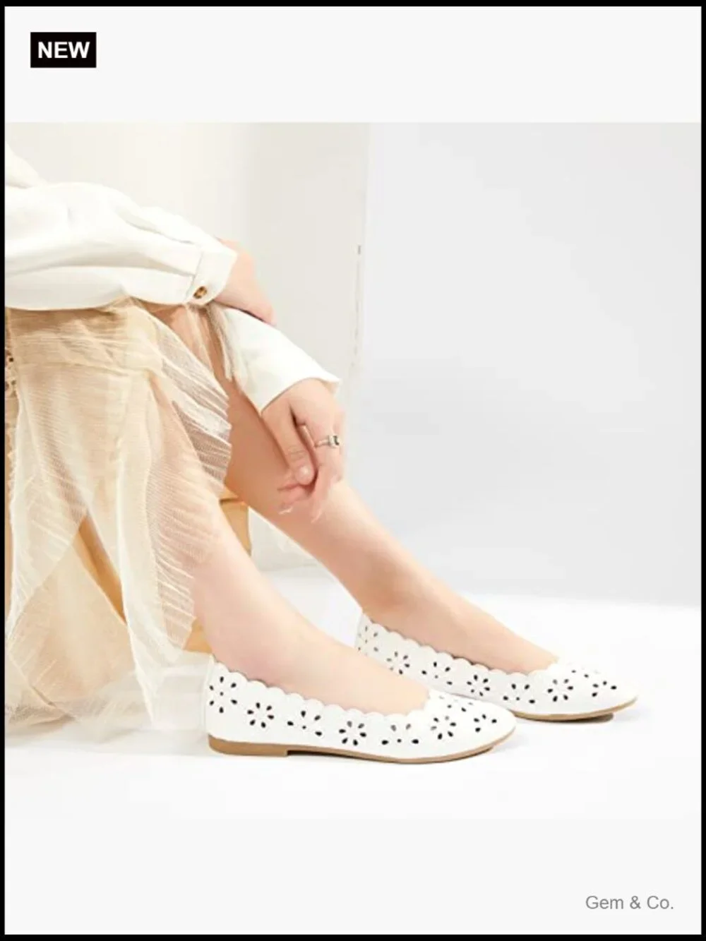 Women's Ballet Flats PU Leather Round Toe Slip On Comfort Dress Shoes